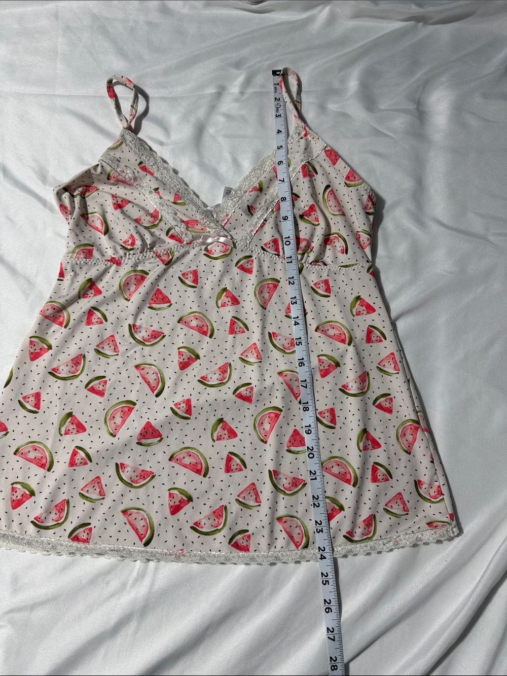 Y2K Marilyn Monroe Watermelon Print Babydoll Cami Top Cottagecore Coquette L - Picture 9 of 12